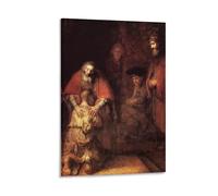 Rembrandt Harmenszoon Van Rijn-Il ritorno del figliol prodigo (1669) Stampa artistica da parete su tela