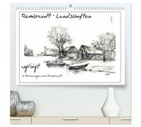 Rembrandt Landschaften wgVoigt (hochwertiger Premium Wandkalender 2026 DIN A2 quer), Kunstdruck in Hochglanz: Meine Landschaftszeichnungen nach ... Blick auf den "Alten Meister", den ich liebe.