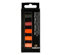 Rembrandt Set Professionale Pastello Morbido Arance Ricche | 5 Mezzi Pastelli