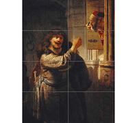 Rembrandt Samson Threatened His Father In Law XL Giant Panel Poster (8 Sections) Manifesto