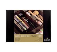 Rembrandt Set di acquerelli professionali scatola di legno di lusso Master| 42 colori + pennelli e accessori