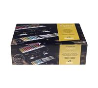 Rembrandt Set di colori a olio professionali scatola di legno di lusso | 22 colori + pennelli e accessori