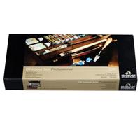 Rembrandt Set di colori ad olio professionali scatola di legno di lusso Professional | 13 colori + pennelli e accessori