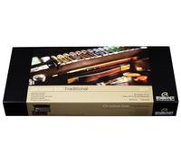Rembrandt Set di colori ad olio professionali scatola di legno di lusso Traditional | 16 colori + pennelli e accessori