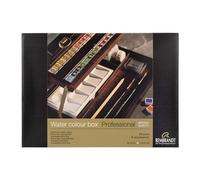 Rembrandt Set professionale di cassette in legno per acquerelli, 28 teglie + 7 accessori, selezione generale di colori