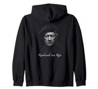 Rembrandt Van Rijn Classico Olandese Barocco Volto Felpa con Cappuccio