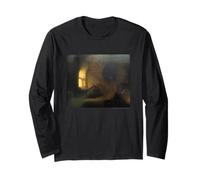 Rembrandt Van Rijn Philosopher in Meditation Maglia a Manica