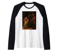 Rembrandt Van Rijn The Return of The Prodigal Son Maglia con Maniche Raglan