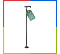 REMEDIA ONE Bastone da Passeggio con Base Larga Regolabile Alluminio Manico a T