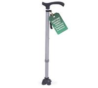 REMEDIA ONE - Bastone per Anziani in Alluminio con Manico Derby in ABS-TPR, Bastone da Passeggio Leggero Regolabile H. 68-90,5cm, Portata 100kg