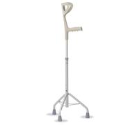 REMEDIA ONE - Bastone per Anziani Tripode, Bastone da Passeggio Tre Piedi in Alluminio con Appoggio Brachiale e Puntali Antiscivolo