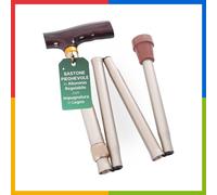REMEDIA ONE Bastone Pieghevole Bronzo Alluminio Impugnatura in Legno Regolabile
