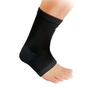 REMEDIA ONE Cavigliera Sportiva per Distorsione, Cavigliera Ortopedica Elastica Ambidestra, Tutore Caviglia Compressione e Sostegno - Nero, Taglia XL