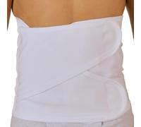 REMEDIA ONE Fascia Lombare Supporto Schiena Elasticizzata, Bianca, Tg 2 | Pancera Contenitiva Donna Uomo Doppia Chiusura Regolabile con Velcro, Fascia Lombare Ortopedica, Cotone Elasticizzato, H.27cm