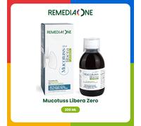 REMEDIA ONE Mucotuss Libera Zero Sciroppo Gola Altea Piantaggine Marrubio 200 ml