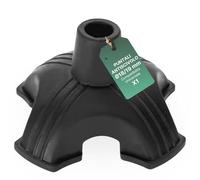 REMEDIA ONE - Puntale Antiscivolo Nero Base Larga per Bastoni in Alluminio Anodizzato Ø 18-19 mm - 1 Pezzo - Compatibile Universale