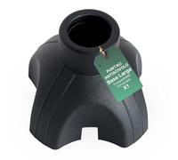 REMEDIA ONE - Puntale per Bastone per Anziani in Gomma Antiscivolo Base 4 Appoggi, Ricambio per Bastone da Passeggio Ø 18 mm, 1 Pezzo - Nero