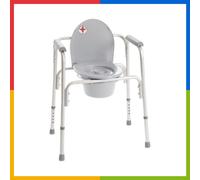 REMEDIA ONE Rialzo WC 4 in 1 Regolabile 45-55 cm in Alluminio, Comoda e Doccia