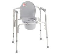 REMEDIA ONE - Rialzo WC per Anziani 4 in 1 Alluminio Anodizzato, Comoda WC