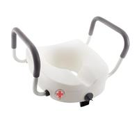 REMEDIA ONE Rialzo WC per Anziani con Blocco Centrale, Bianco, 13 cm