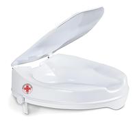 REMEDIA ONE - Rialzo WC per Anziani con Coperchio, Alzata per Wc Regolabile,