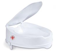 REMEDIA ONE - Rialzo WC per Anziani con Coperchio, Alzata per Wc Regolabile,