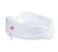REMEDIA ONE Rialzo WC per Anziani senza Coperchio, Bianco, 10 cm | Alzata per WC Regolabile con Seduta Ergonomica, Alzawater per Protesi Anca, per Anziani e Disabili