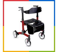 REMEDIA ONE Rollator Deambulatore Pieghevole con Seduta e Freni Anziani RP553