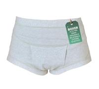 REMEDIA ONE - Slip Uomo Alto per Ernia Inguinale Bilaterale in Cotone Elastico con Tasche per Pelotte - Modello Boxer Taglia 3 83-89 cm