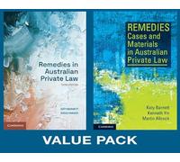 Remedies in Australian Private Law VALUE PACK 2 2 Volume Paperback Set: 3ed Remedies in Australian Private Law and 1e Remedies Cases and Materials in Australian Private Law