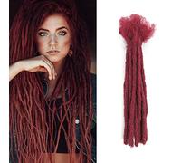 RemeeHi Capelli umani Dreadlocks Estensioni 12 "Afro Crespo 20 Fili 0.6cm 613# Bleach Biondo Moda Crochet Intrecciare Capelli