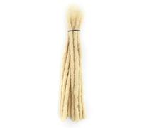 RemeeHi Capelli umani Dreadlocks Estensioni 14 "Afro Crespo 20 Fili 0.4cm 613 # Biondo Bleach Moda Crochet Intrecciare Capelli