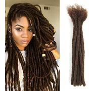 RemeeHi Capelli umani Dreadlocks Estensioni 14 "Afro Crespo 20 Fili 0.6cm 613 # Biondo Bleach Moda Crochet Intrecciare Capelli
