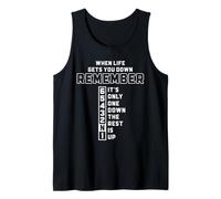 Remember 65432N1 One Down Rest Up Citazione Bikers Canotta