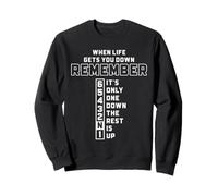 Remember 65432N1 One Down Rest Up Citazione Bikers Felpa