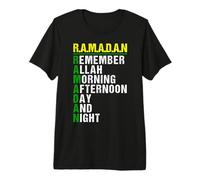 Remember Allah - Ramadan Kareem - Ramadan Mubarak Month 2027 Maglietta Premium
