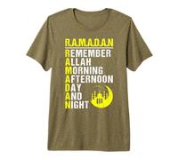 Remember Allah - Ramadan Kareem - Ramadan Mubarak Month 2027 Maglietta Premium