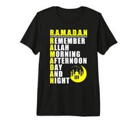 Remember Allah - Ramadan Kareem - Ramadan Mubarak Month 2027 Maglietta Premium
