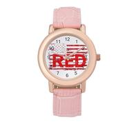 Remember Everyone Deployed Orologio da polso da donna personalizzato alla moda con cinturino morbido regalo per compleanni San Valentino