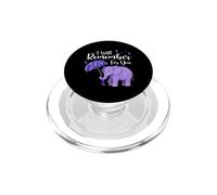 Remember For You Elefante Nastro Viola Demenza PopSockets PopGrip per MagSafe