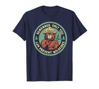 Remember Only You Can Prevent Wildfires Pointing Smokey Bear Maglietta