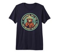 Remember Only You Can Prevent Wildfires Pointing Smokey Bear Maglietta Premium