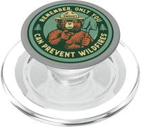 Remember Only You Can Prevent Wildfires Pointing Smokey Bear PopSockets PopGrip per MagSafe