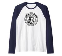 Remember Only You Vintage Smokey Bear Officially Licensed Maglia con Maniche Raglan