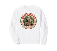 Remember Only You Vintage Smokey Bear Seal Retro Felpa