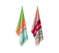 Remember Set di 2 strofinacci in 100% cotone, extra assorbenti e privi di pelucchi, dal design colorato, per l'uso quotidiano (50 x 70)