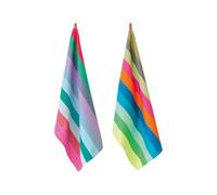 Remember Strofinacci Set 2 – 100% cotone, extra assorbenti, design colorato, 50x70, set n.19