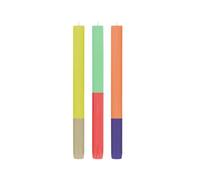 REMEMBER Set di 3 candele "Ibiza", altezza 26 cm, in cera stearina vegana