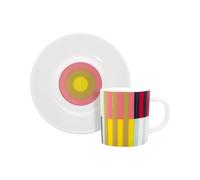Remember Tazza da caffè con piattino Havana - Tazza da caffè in porcellana colorata