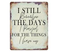 Remember The Days I Prayed Retro Metal Sign Christmas Wall-Art 12x8 Inch